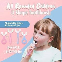 (🌈2022 Summer Hot Sale - Special Offer Now) All Rounded Children U-Shape Toothbrush