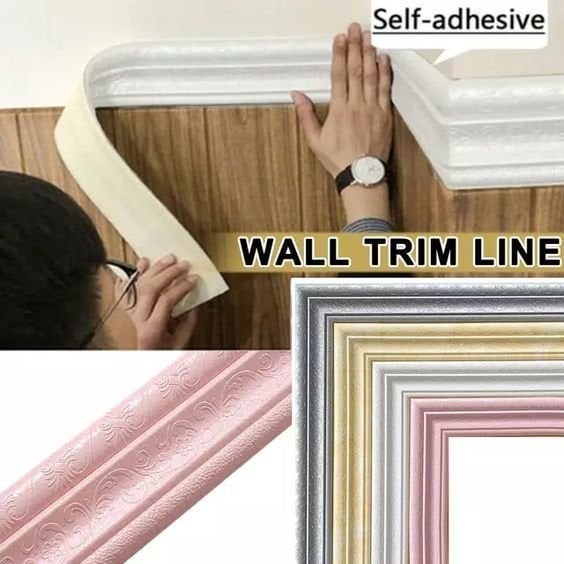 🔥Last Day Promotion - 45% OFF🔥 Self-Adhesive Environmental Protection 3D Wall Edging Strip (7.55 FEET/ROLL)