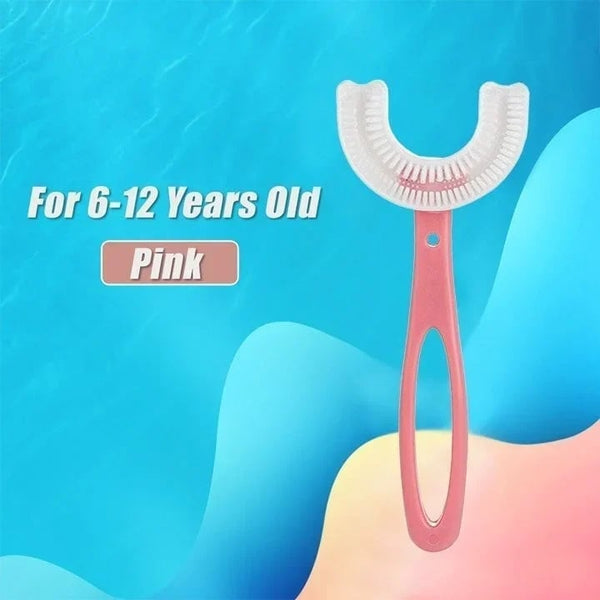 (🌈2022 Summer Hot Sale - Special Offer Now) All Rounded Children U-Shape Toothbrush